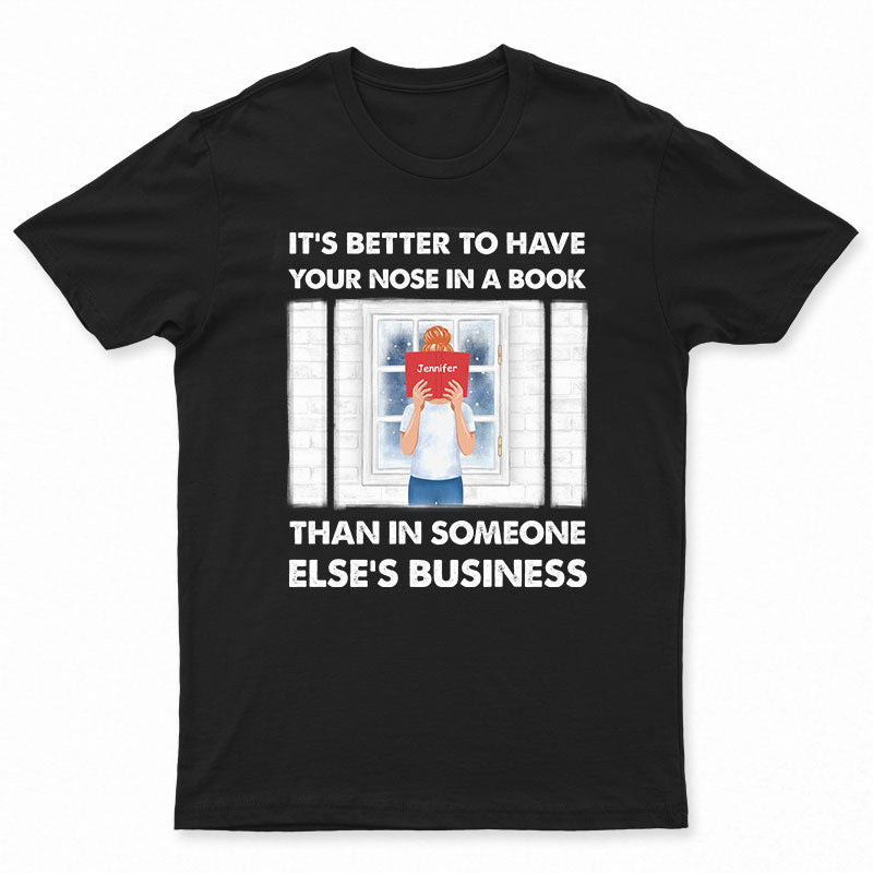 Your Nose In A Book Reading - Personalized Custom Hoodie