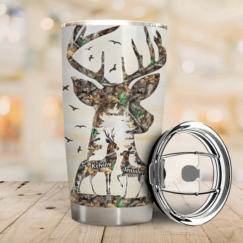 Custom Hunting Camo Acrylic Travel Mug (Personalized)