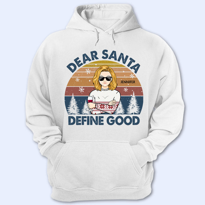 Dear Santa Define Good Couple Family Brother Sister Sibling - Christmas Gift - Personalized Custom T Shirt