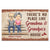 There's No Place Like Grandma And Grandpa's House Chibi Couple Grandparents - Family Gift - Personalized Custom Doormat