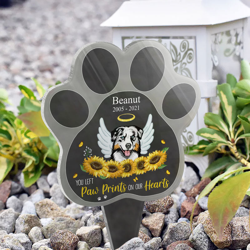 Dog Mom Pet Names Pawprint 40 oz Tumbler with Handle Personalized