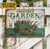 Personalized Garden Fresh Produce Plant Smiles Grow Love Vintage Customized Classic Metal Signs