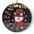 Nana Snowman - Gift For Grandma, Grandpa - Personalized Custom Circle Ceramic Ornament