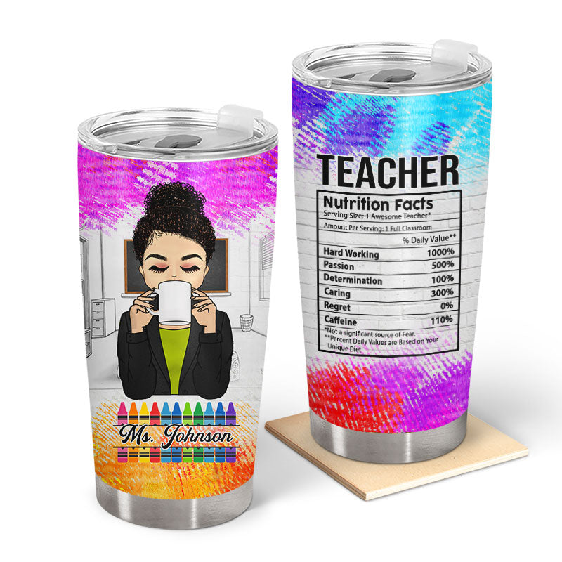 First I Drink Coffee Then I Teach The Kids - Gift For Teachers - Personalized Custom Tumbler