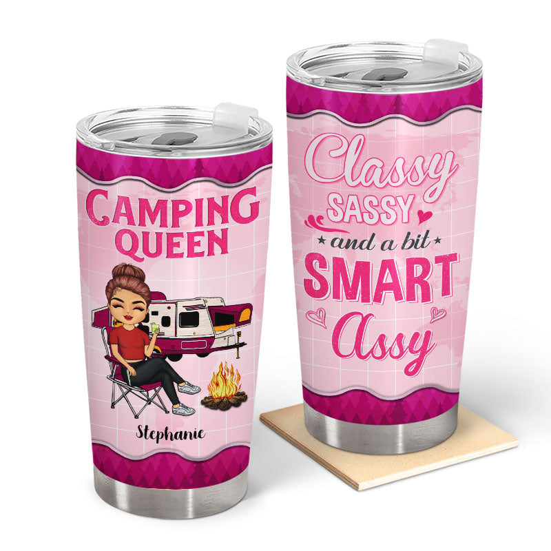 Camping Queen Classy - Gift For Campers - Personalized Custom Tumbler