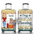 Dog Traveling Solves The Rest - Gift For Travel Lovers - Personalized Custom Luggage Cover