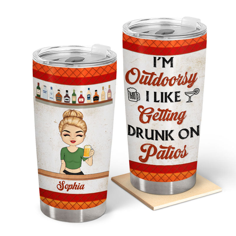 I Like To Get Drunk - Gift For Yourself - Personalized Custom Tumbler