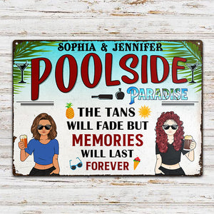 Swimming Pool Bestie The Tan Will Fade - Personalized Custom