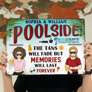 Swimming Pool Bestie The Tan Will Fade - Personalized Custom