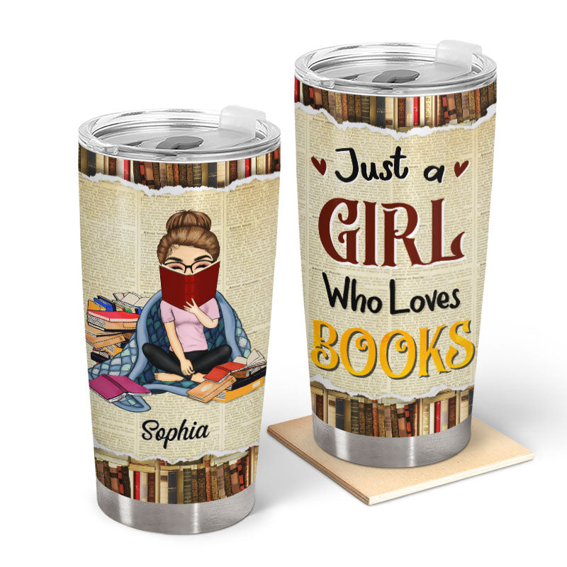 Who Love Books - Gift For Book Lovers - Personalized Custom Tumbler