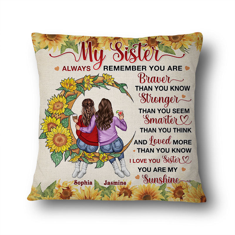 I Love You Sister - Gift For Sisters - Personalized Custom Pillow