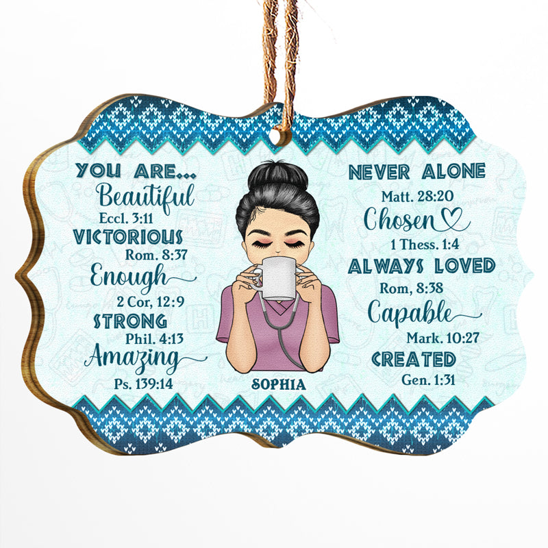 You Are Beautiful - Christmas Gift For Nurse - Personalized Custom Wooden Ornament