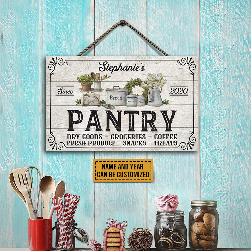 Pantry Fresh Produce Custom Wood Rectangle Sign, Pantry Sign, Farmhouse, Kitchen, Home Decor