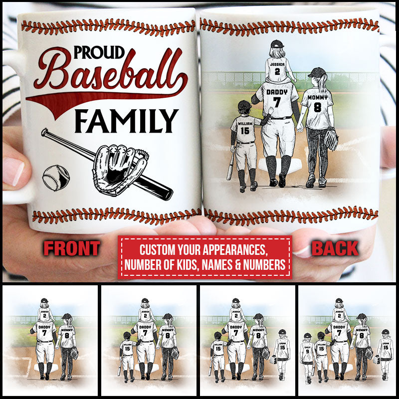 Personalized Proud Baseball Family Custom Mug