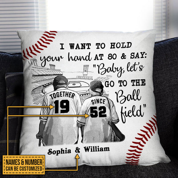 Baseball Jersey Personalized Throw Pillow