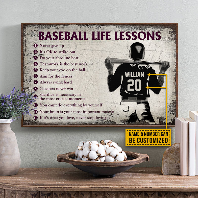 Personalized Baseball Dad And Son Thank You Custom Quote Customized Po -  Wander Prints™