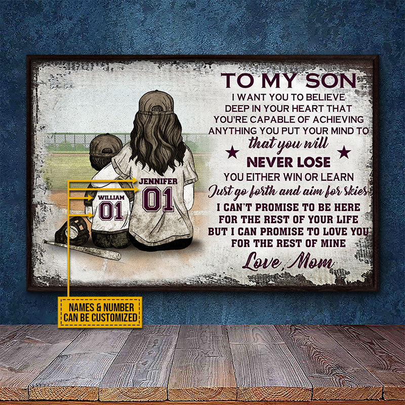 Personalized Baseball Mom Behind Every Baseball Player Custom Poster -  Wander Prints™