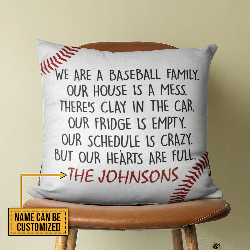 Personalized Baseball Our House Is A Mess Custom Pillow