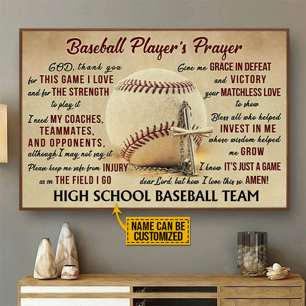 Personalized Baseball Turn Back The Clock Customized Poster - Wander Prints™