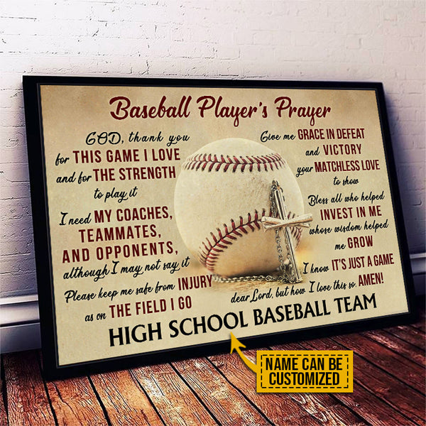 Personalized Baseball Turn Back The Clock Customized Poster - Wander Prints™