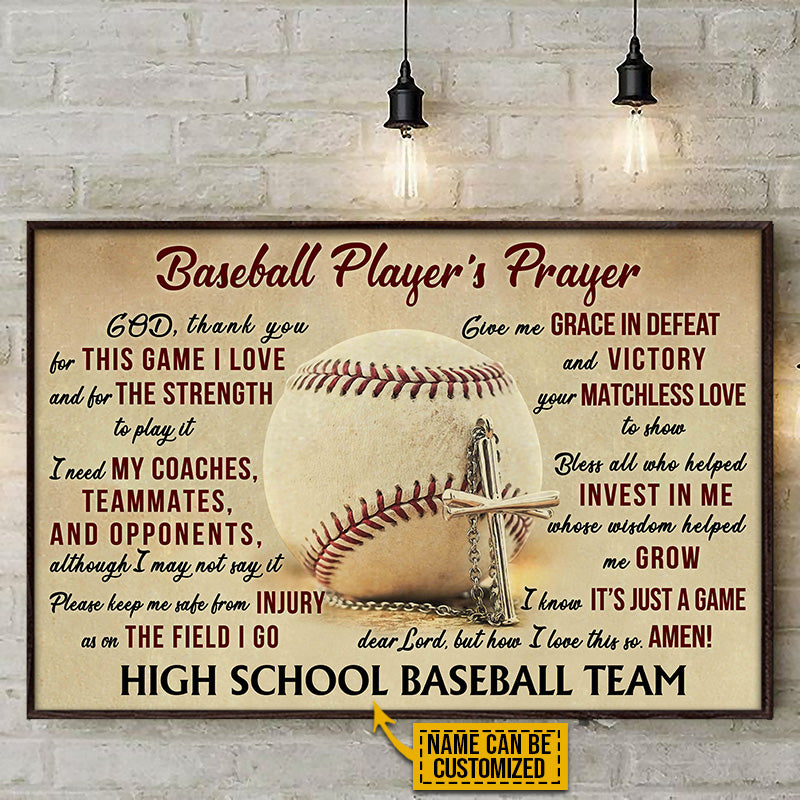 Personalized Baseball Dad And Son Thank You Custom Quote Customized Po -  Wander Prints™