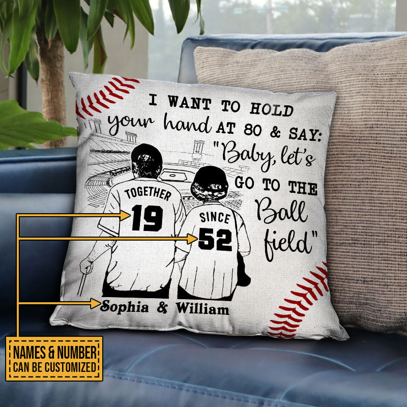 Personalized cheap baseball pillow