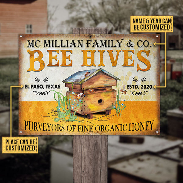 Honey Bee Fresh Honey Custom Classic Metal Signs, Bee Gift, Bee Decor -  Wander Prints™