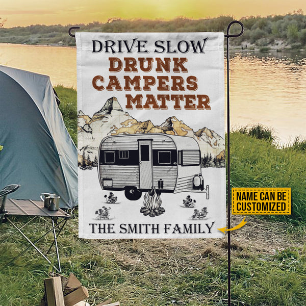 Drive Slow Drunk Campers Matter Camping Patio Mat K228 889761 — GeckoCustom