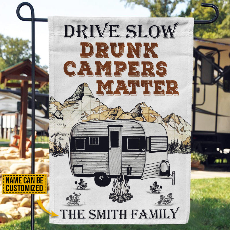 Drive Slow Drunk Campers Matter Camping Patio Mat K228 889761 — GeckoCustom