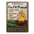 Personalized Camping Fire Pit Forecast Customized Classic Metal Signs