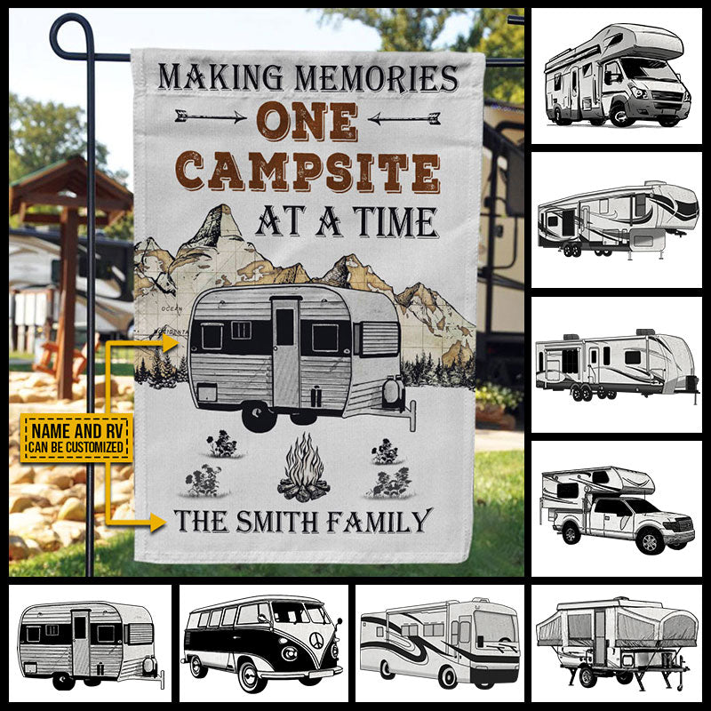 Personalized Camping Map Making Memories Customized Flag