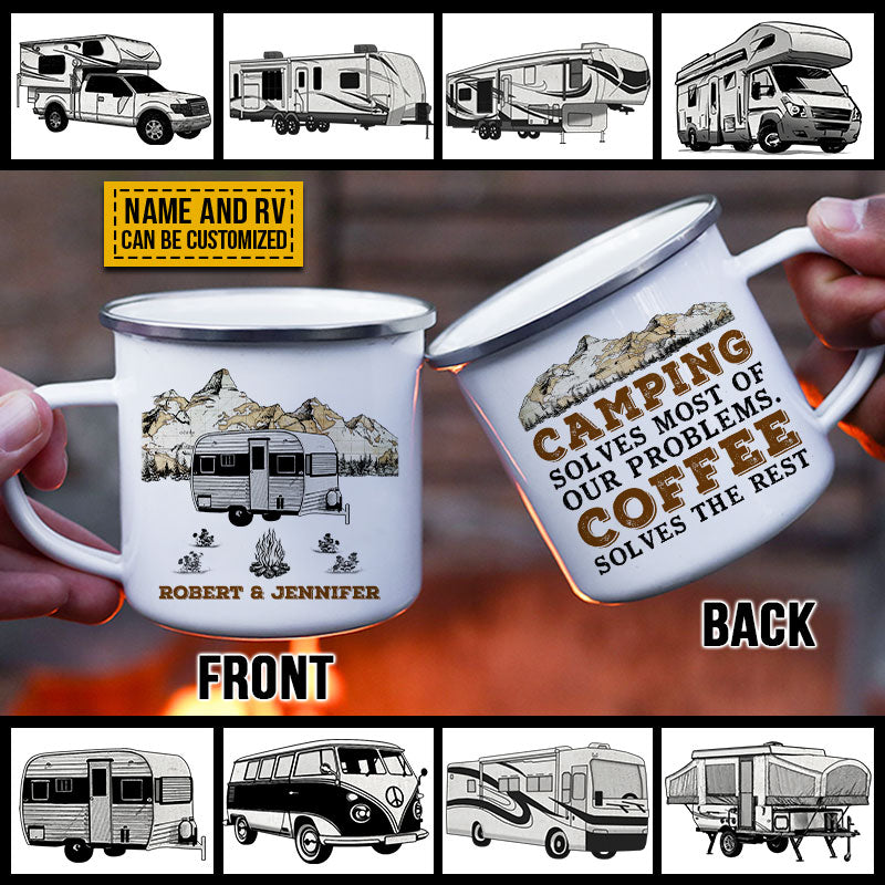 Personalized Camping Solves Problems Customized Campfire Mug