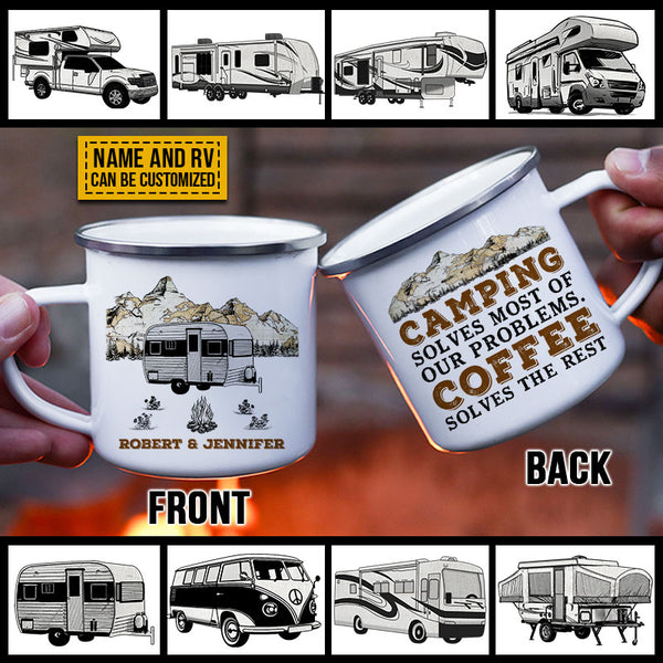 Custom Insulated Camper Mug With Engraved Name / Personalized