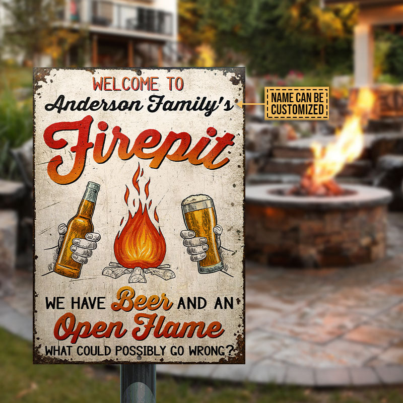 Personalized Camping We Have Beer Customized Classic Metal Signs