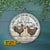 Personalized Chicken Couple Live Here Peckers Customized Wood Circle Sign