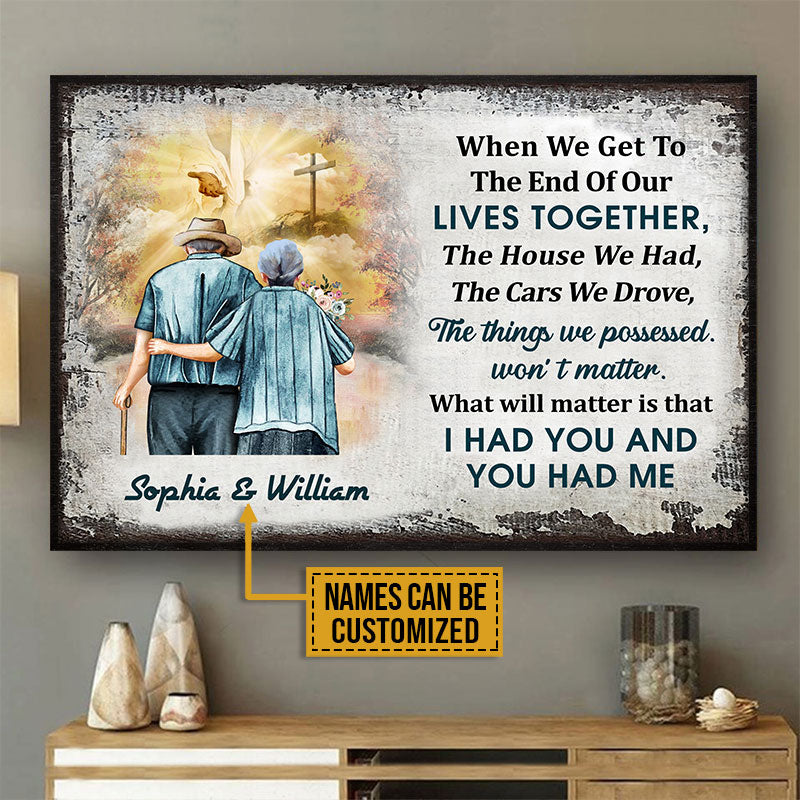Personalized Christian Old Couple When We Get Custom Poster