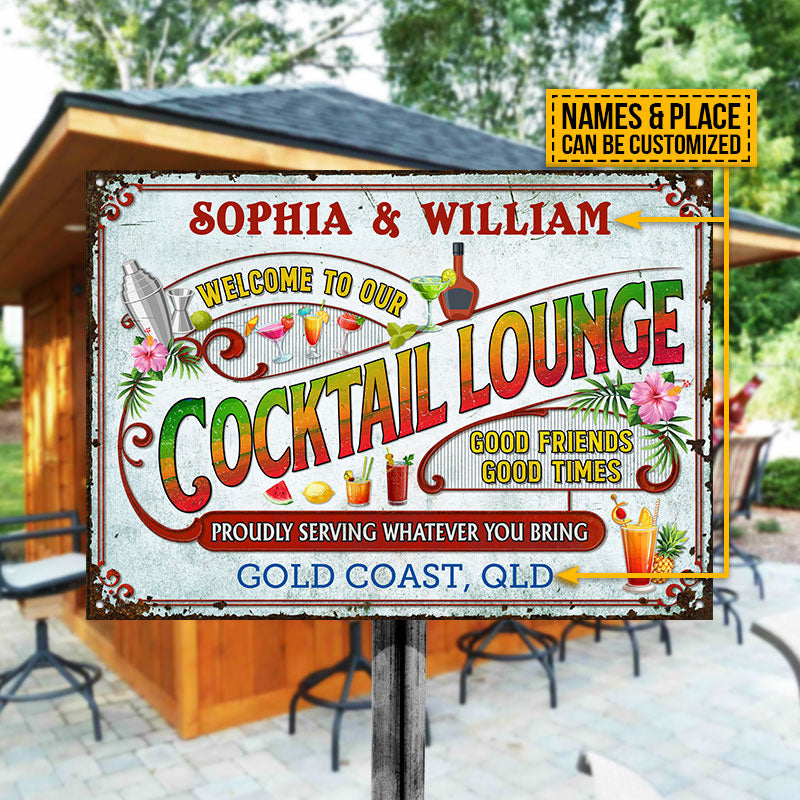 Personalized Cocktail Customized Classic Metal Signs