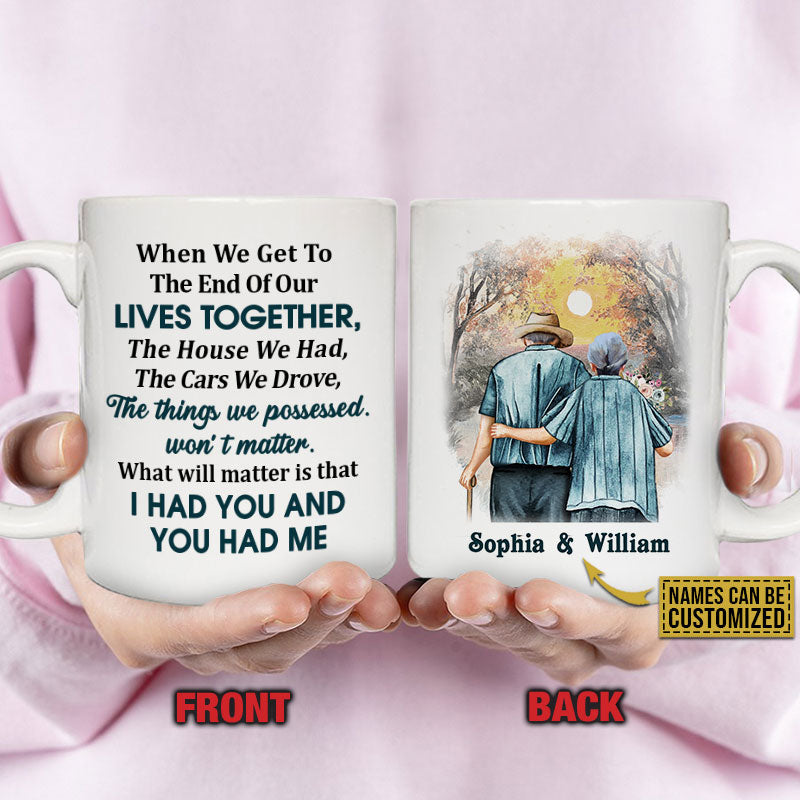 Personalized Family Old Couple When We Get Custom Mug