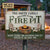 Personalized Fire Pit Get Toasted At The Same Time Custom Classic Metal Signs