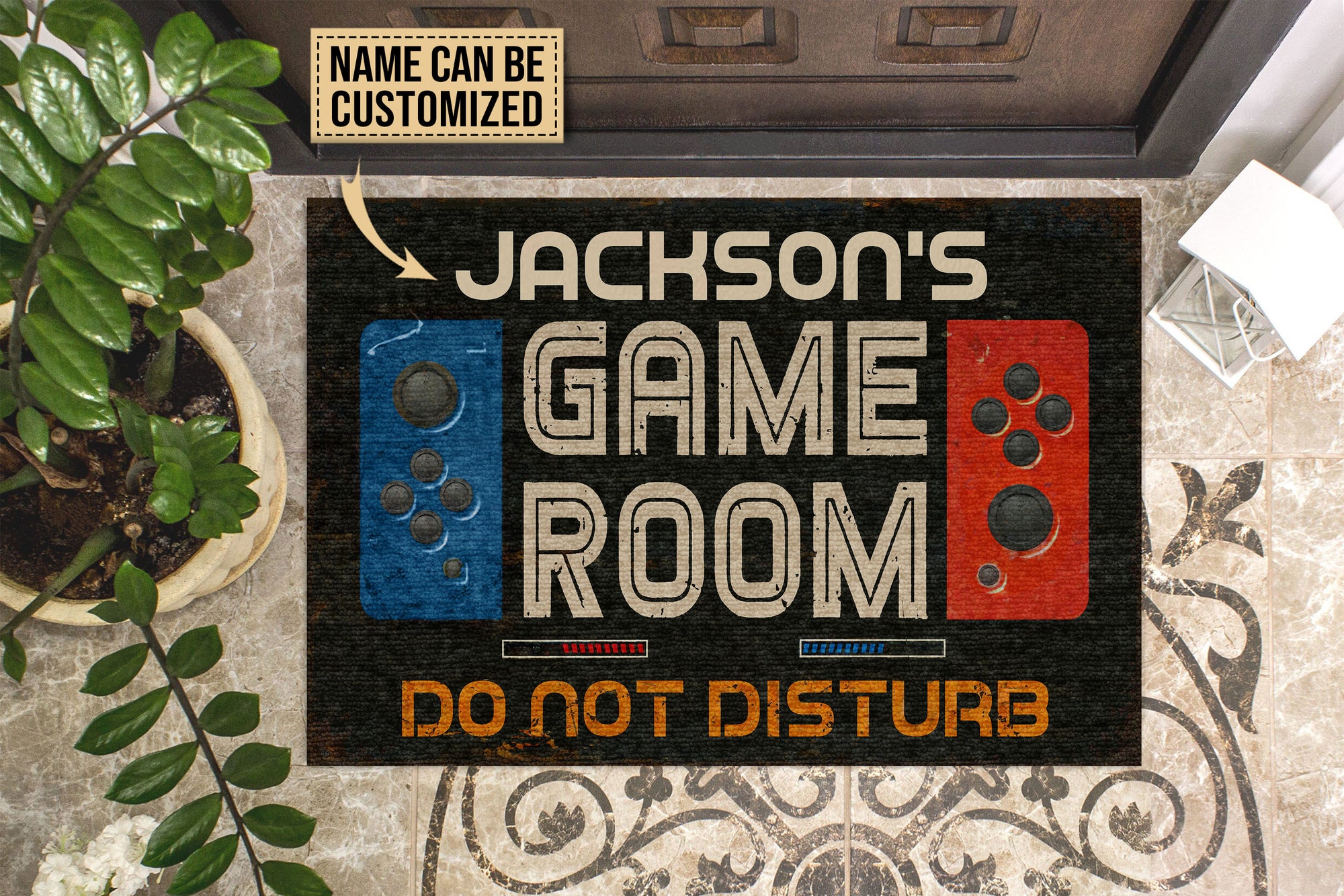 Personalized Gaming Room Not Disturb Customized Doormat