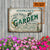Personalized Garden Fresh Plant Smiles Grow Love Customized Classic Metal Signs