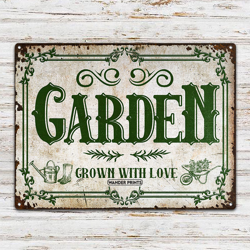 Let Love Grow Personalized Oval Garden Stone | Custom Gifts for Gardeners