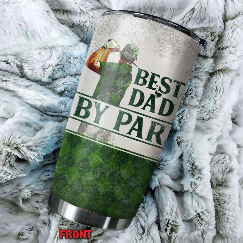 Personalized Golf Best Dad By Par Club Customized Tumbler