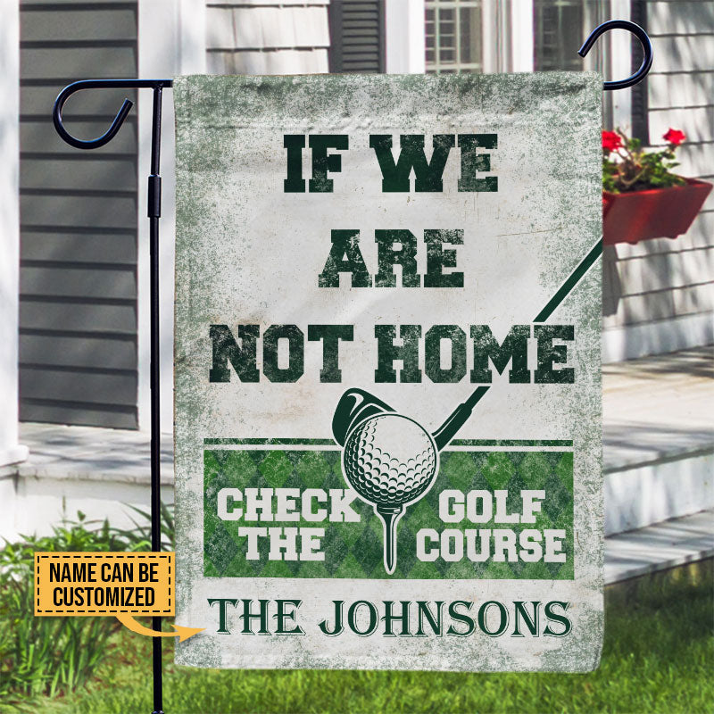 Personalized Golf Check The Golf Course Customized Flag