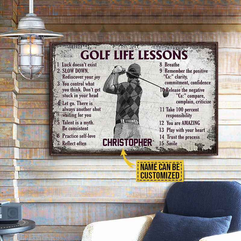 Personalized Fishing Poster & Canvas, Fishing Life Lessons Wall