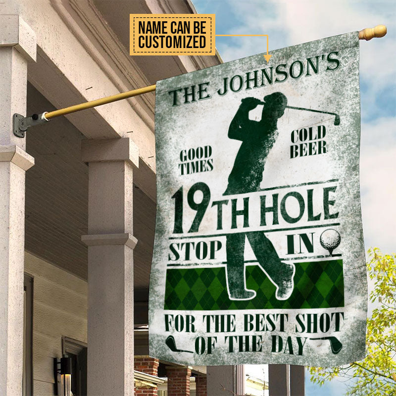 Personalized Golf Stop In For The Best Shot Customized Flag