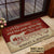 Personalized Guitar Red Old Couple Live Here Customized Doormat