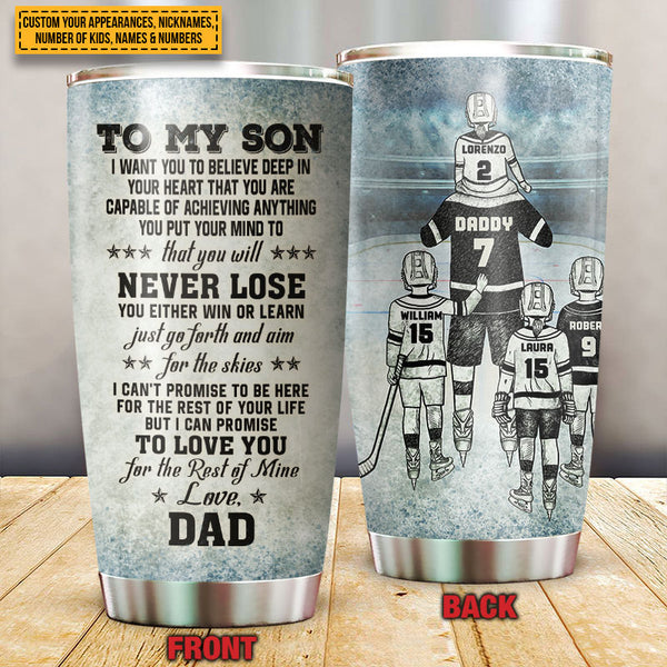 Personalized Firefighter Dad And Child Never Lose Custom Tumbler - Wander  Prints™