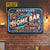 Personalized Home Bar Come Early Stay Late Custom Classic Metal Signs