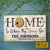 Personalized Honey Bee Home Is Where Customized Wood Rectangle Sign